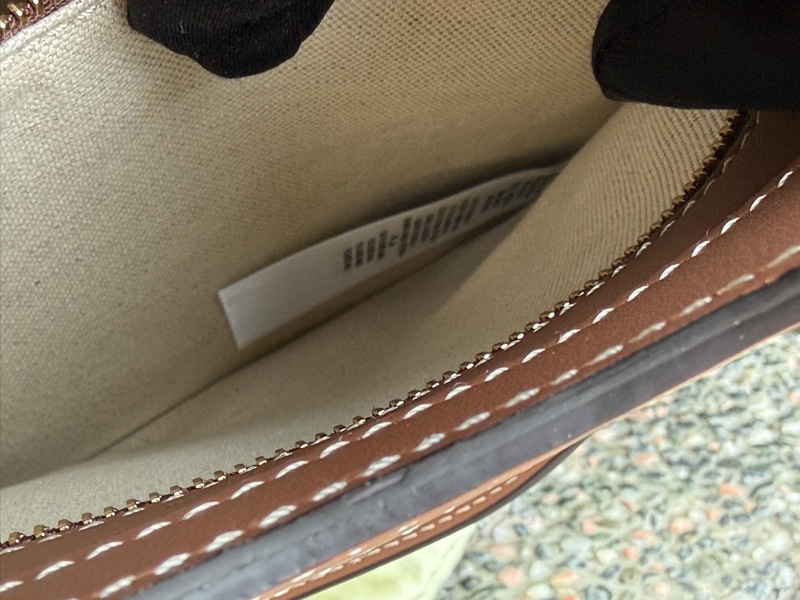 二手BURBERRY咖啡色帆布Mini Pocket迷你口袋手提肩背包-12