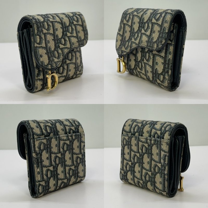 DOIR Saddle老花三折短夾-2