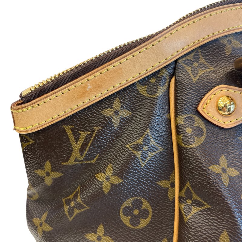 LV字紋元寶肩背包-大款-10