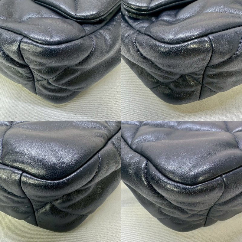 CHANEL 深藍黑色19口蓋包-6