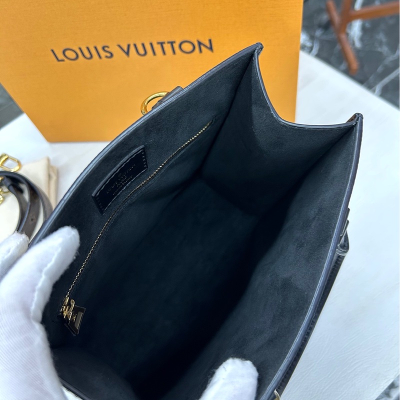 【98🆕】LV 黑色水波紋Sac Plat bb 手提單肩斜挎包-8