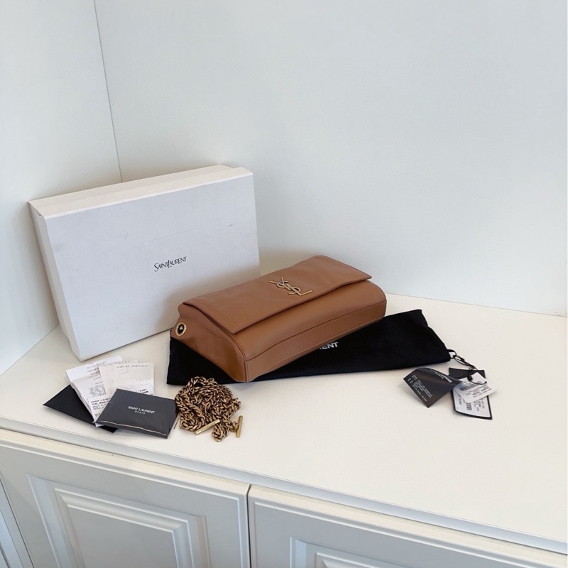 【99閒置大全套🆕 】YSL 焦糖色雙面Kate 鏈條包 24年 雙面泰迪🐻金鍊條  斜挎包-3