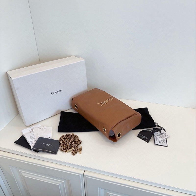 【99閒置大全套🆕 】YSL 焦糖色雙面Kate 鏈條包 24年 雙面泰迪🐻金鍊條  斜挎包-5