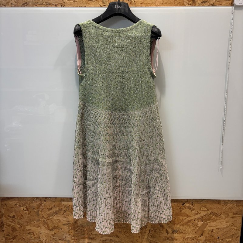 【美收精品】DIOR綠色背心連身裙 5-41-1