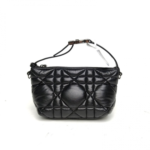 DIOR DiortravelNomad飯盒包小號15黑色牛皮鎢鋼扣2022藤格紋