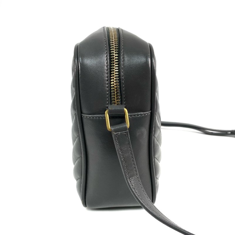 ☆Saint Laurent聖羅蘭 Gray Calfskin Cross-body Bag 灰色小牛皮斜背袋 -267002025-3