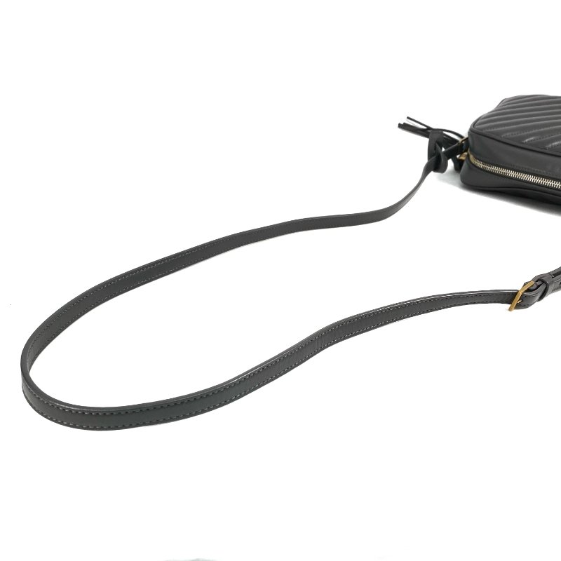 ☆Saint Laurent聖羅蘭 Gray Calfskin Cross-body Bag 灰色小牛皮斜背袋 -267002025-7