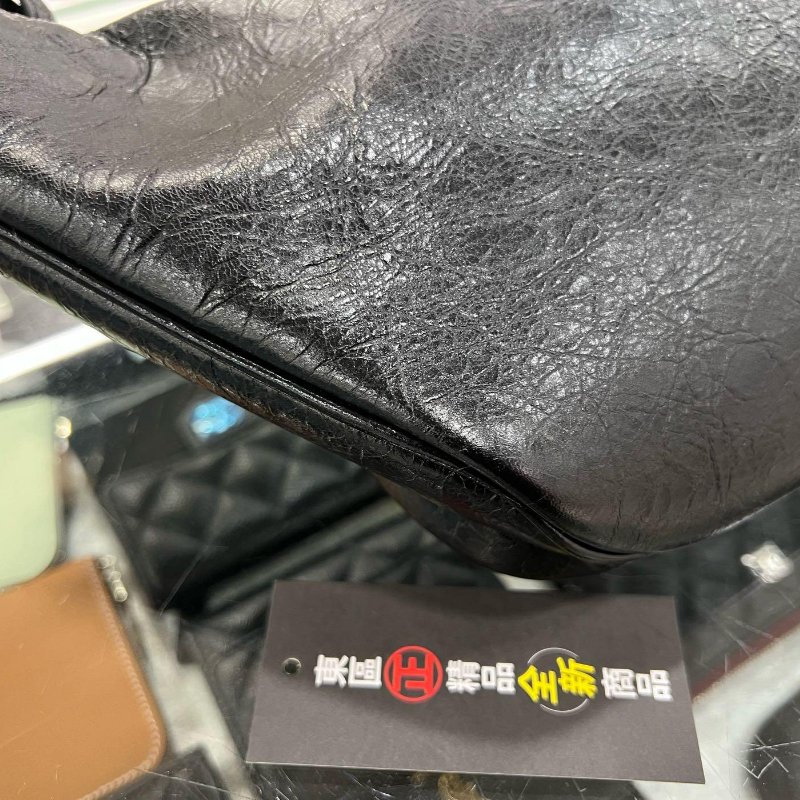 東區正精品㊣BALENCIAGA Explorer Arena 529550 全新巴黎世家黑色全皮白字LOGO拉鍊腰包胸口包斜背包 RA1857-7