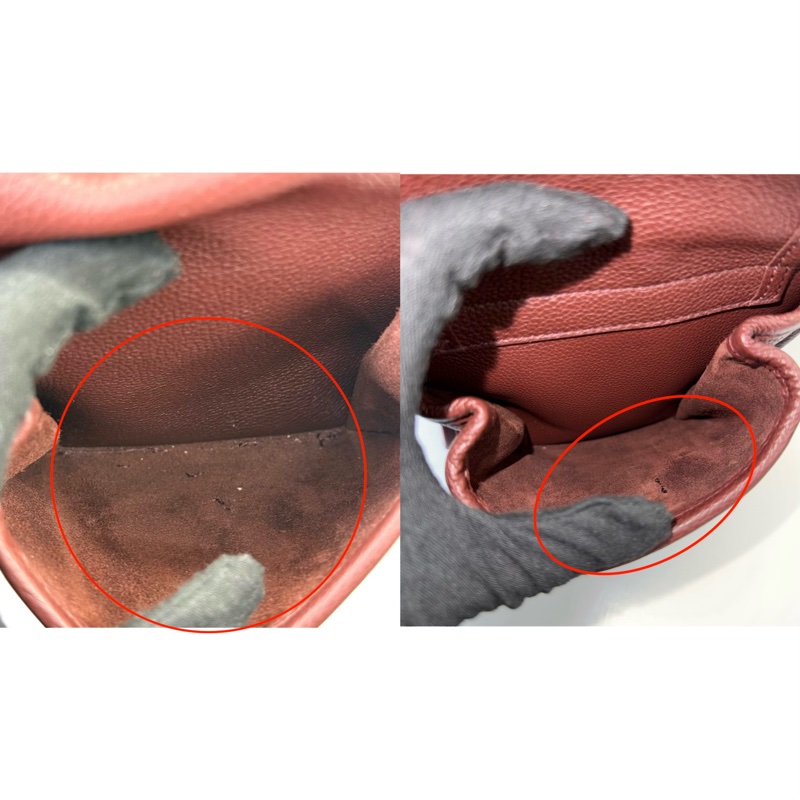 BALENCIAGA 巴黎世家 暗紅色皮革手提肩背包 2WAY 443600-8