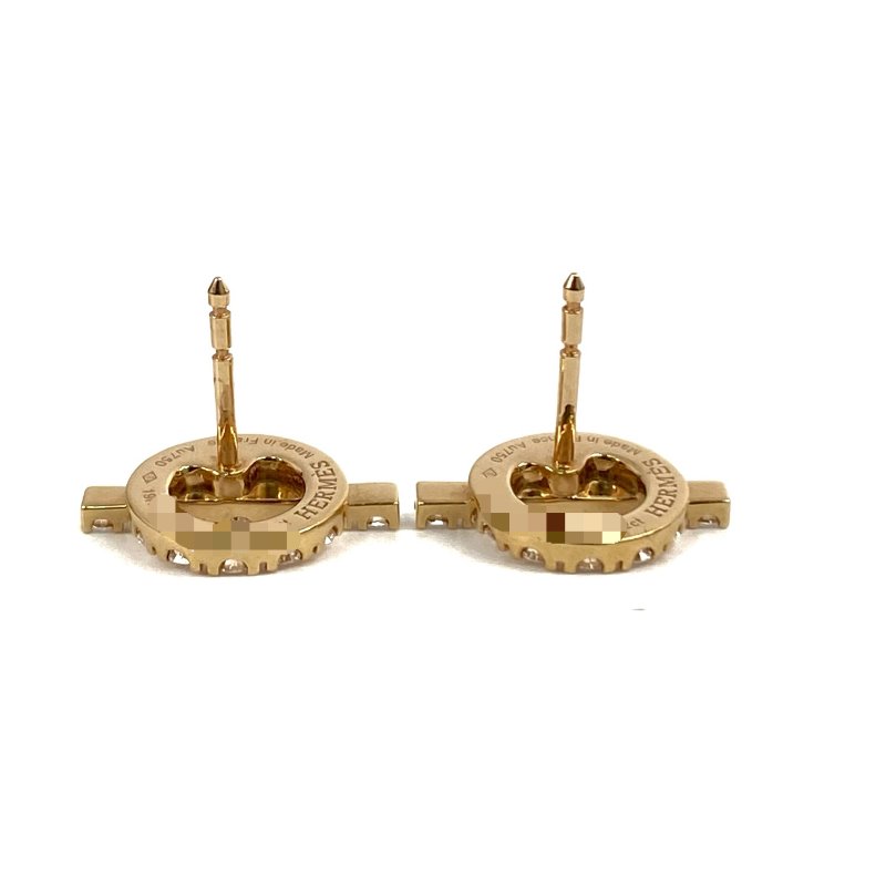 △ Hermes 愛馬仕 18K Rose Gold Diamonds Finesse Earrings 34D0.92ct 4.19g 18K玫瑰金鑽石耳環 - 267002033-9