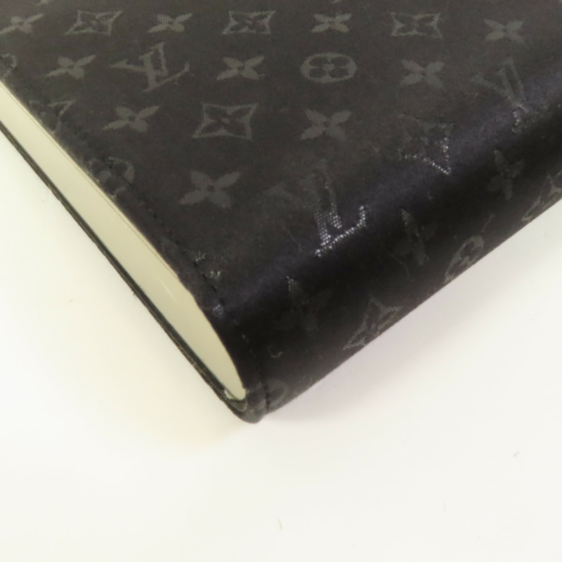 LOUIS VUITTON Monogram Satin Ange GM銀扣手挽袋-13