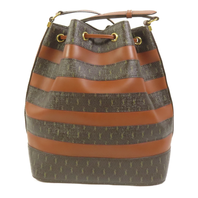 YVES SAINT LAURENT 塗層帆布Le Monogramme金扣肩背袋-1