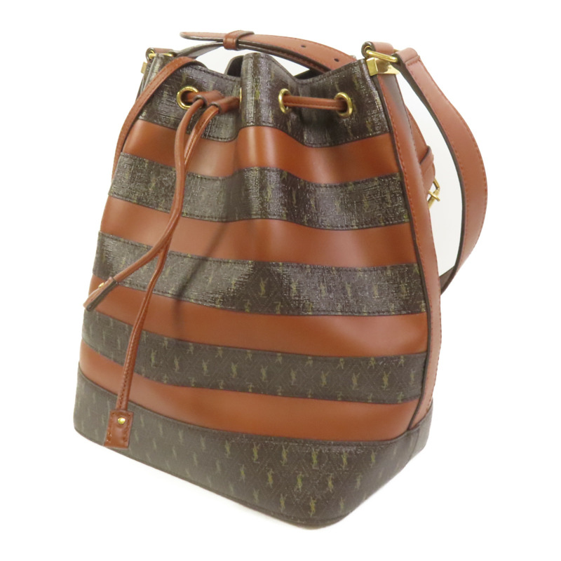 YVES SAINT LAURENT 塗層帆布Le Monogramme金扣肩背袋-2