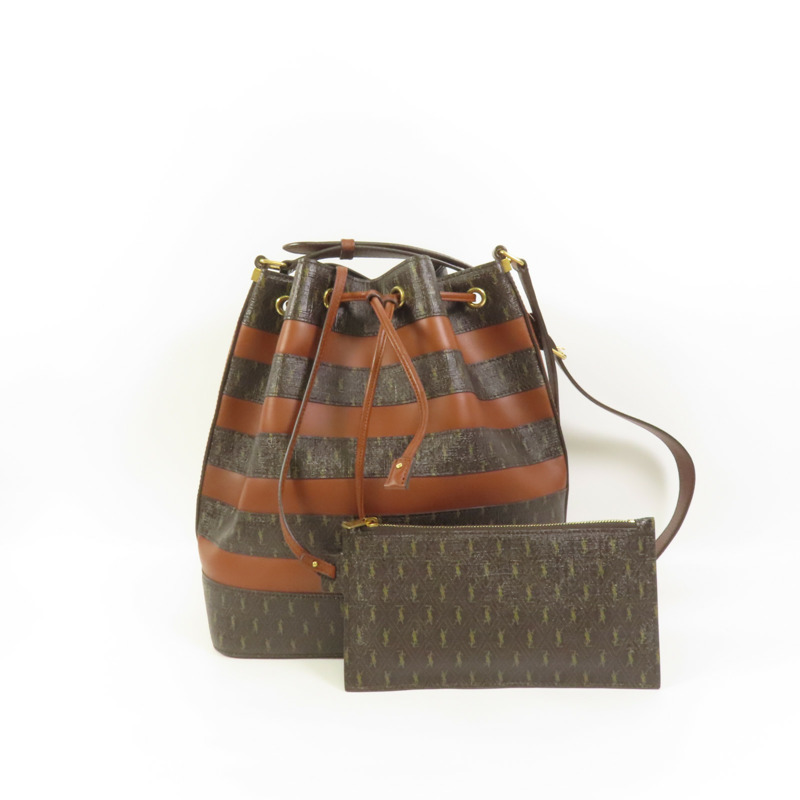 YVES SAINT LAURENT 塗層帆布Le Monogramme金扣肩背袋-10