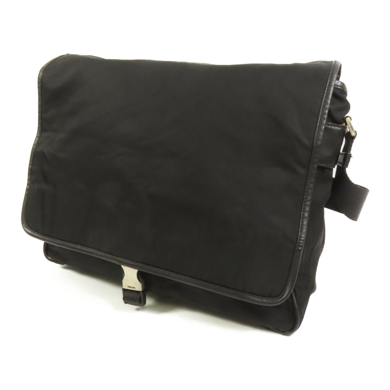 PRADA 尼龍Shoulder Bag銀扣肩背袋-2