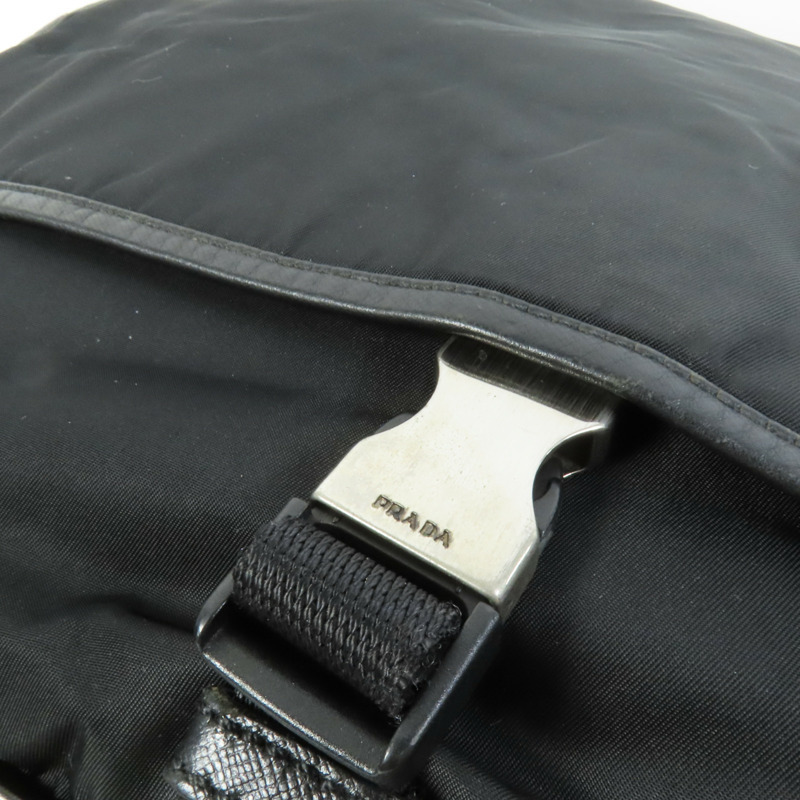 PRADA 尼龍Shoulder Bag銀扣肩背袋-7