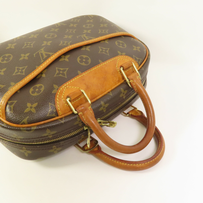 LOUIS VUITTON Monogram Deauville金扣手挽袋-4