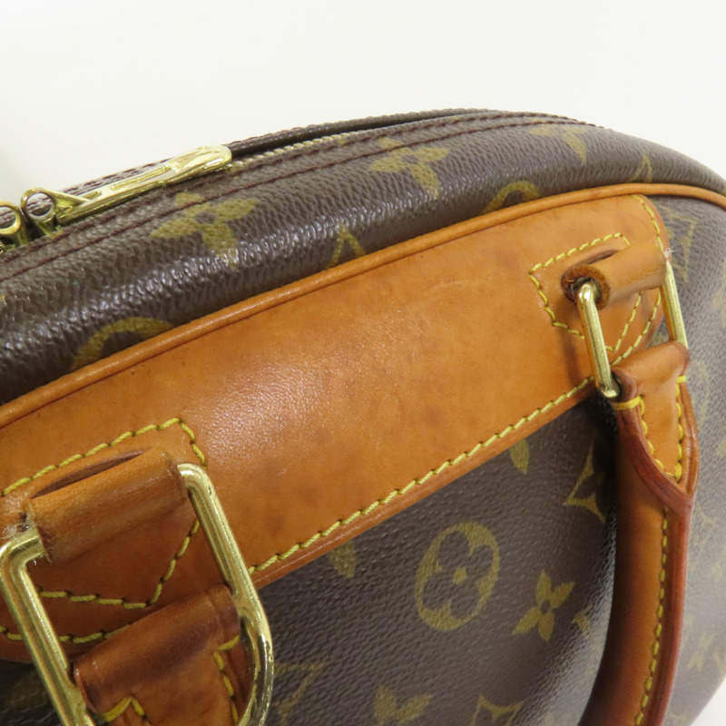 LOUIS VUITTON Monogram Deauville金扣手挽袋-14