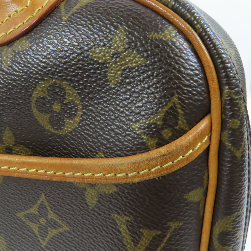 LOUIS VUITTON Monogram Deauville金扣手挽袋-15