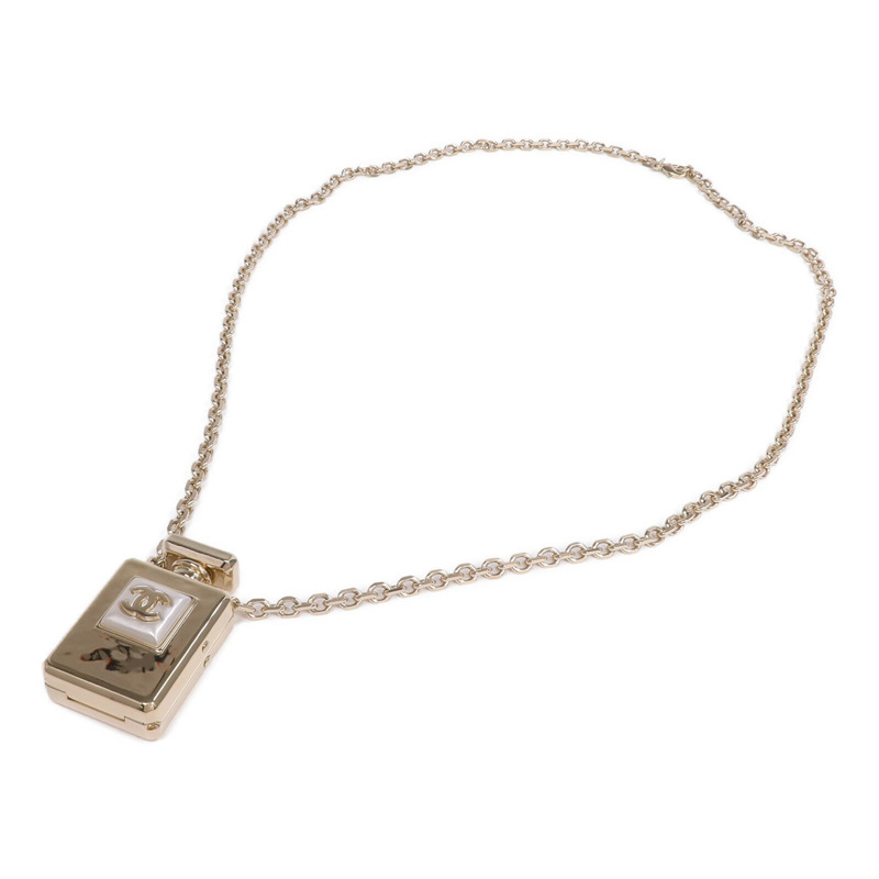 CHANEL 金屬CC Perfume Bottle項鍊-3