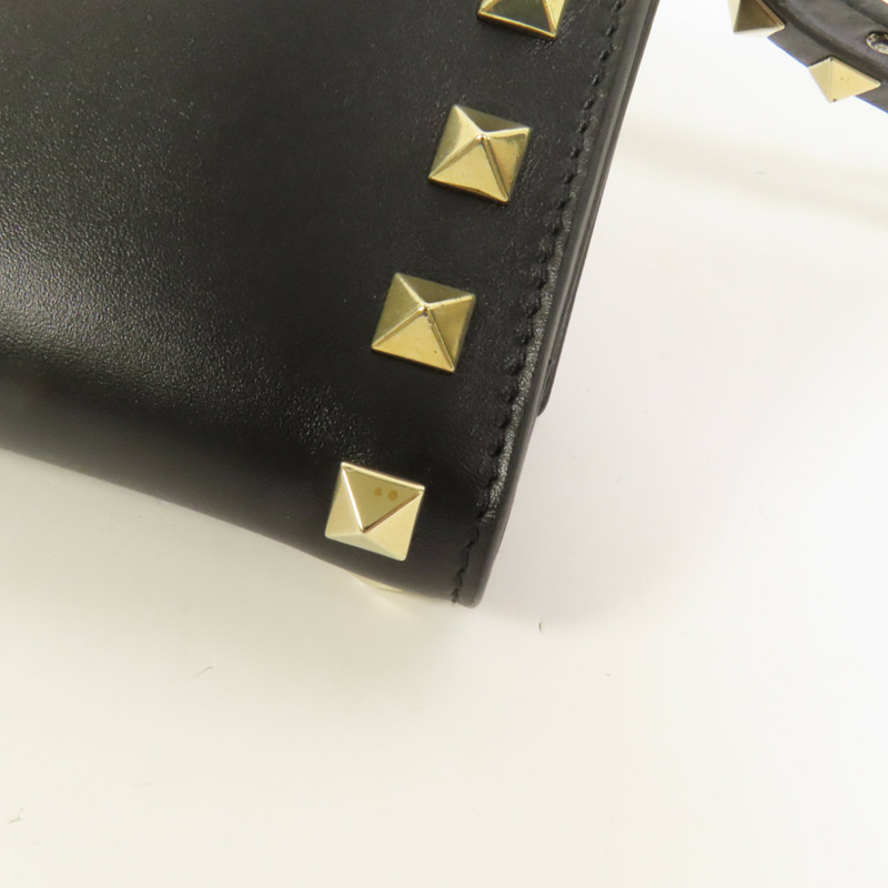 Valentino 牛皮皮革Rockstud Clutch金扣長錢包-14
