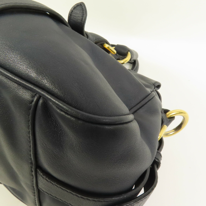 PRADA 牛皮皮革Shoulder Bag金扣手挽肩背兩用袋-13