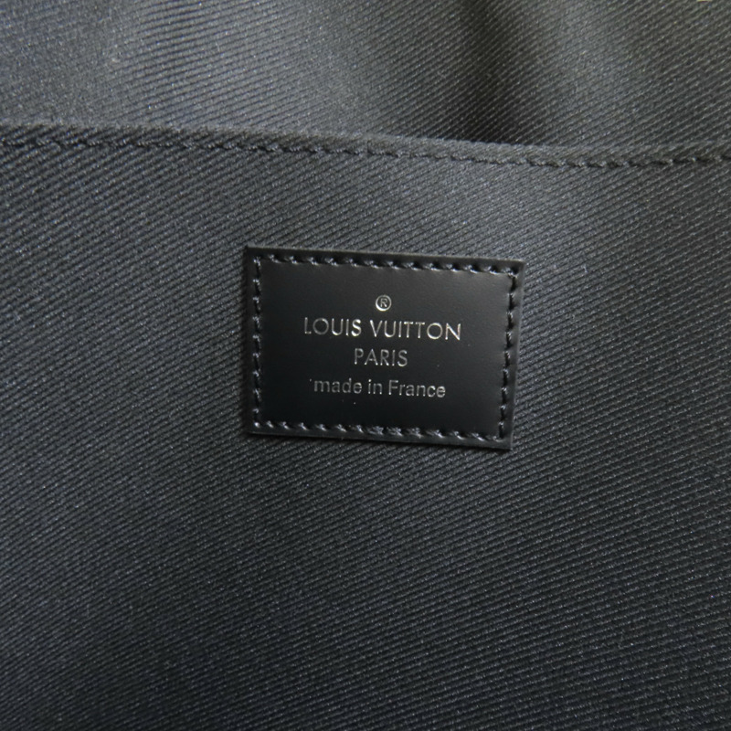 LOUIS VUITTON Damier Graphite Pochette Jour GM銀扣手提包-9