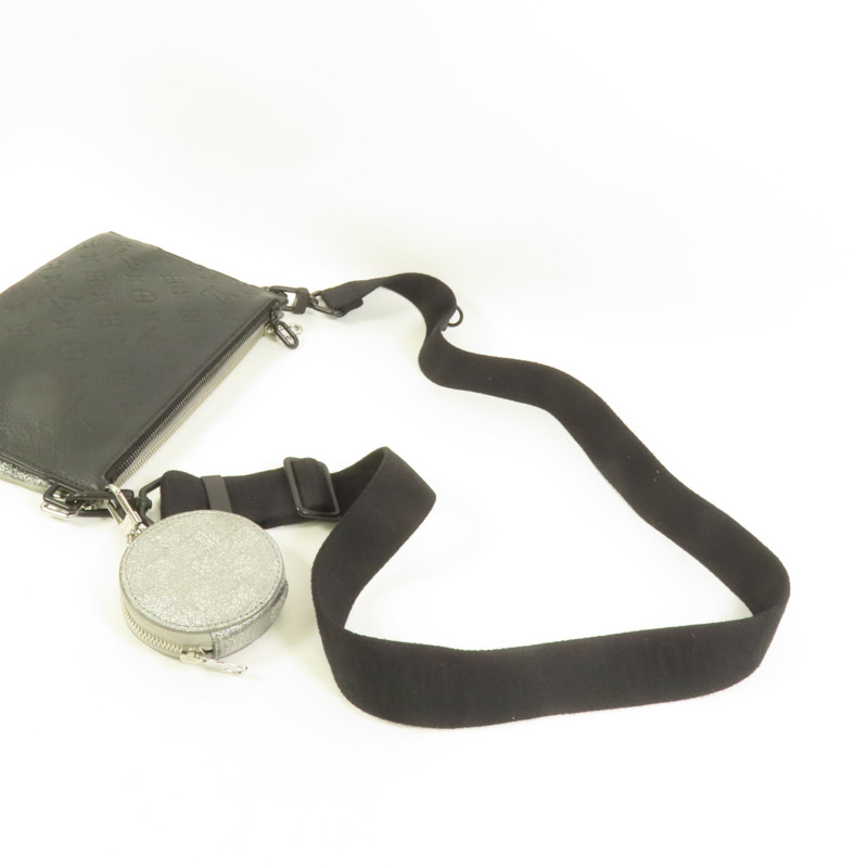 LOUIS VUITTON Damier Trio pouch肩背袋-4