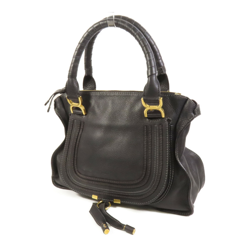 Chloe 牛皮皮革Marcie金扣肩背袋-2