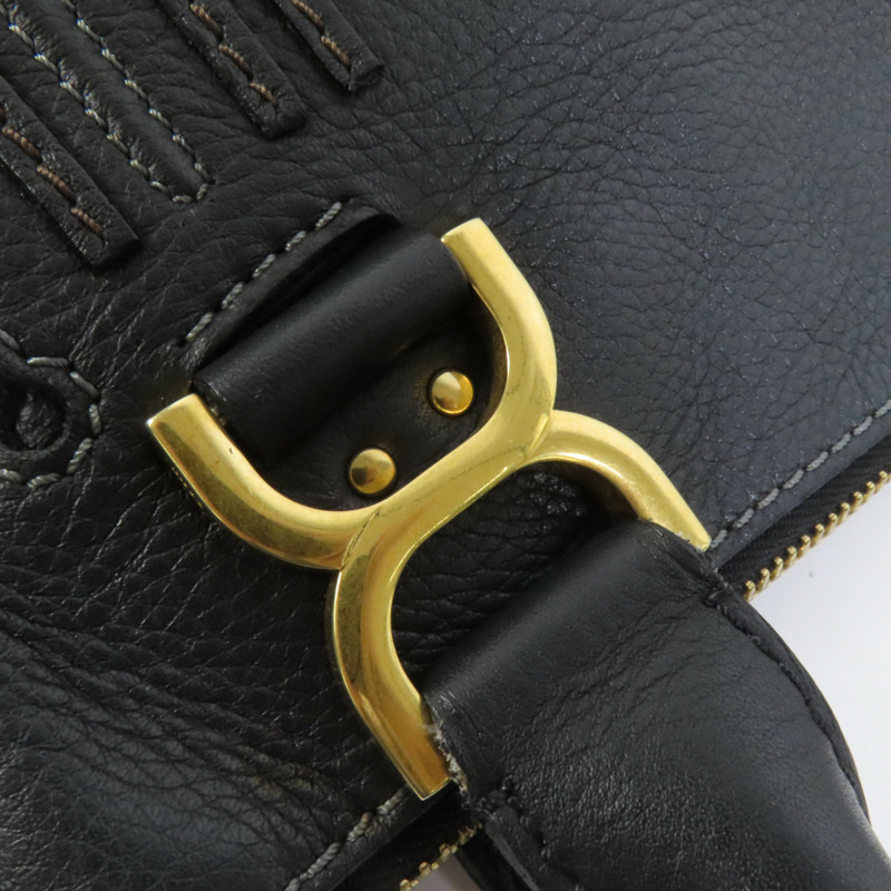 Chloe 牛皮皮革Marcie金扣肩背袋-5