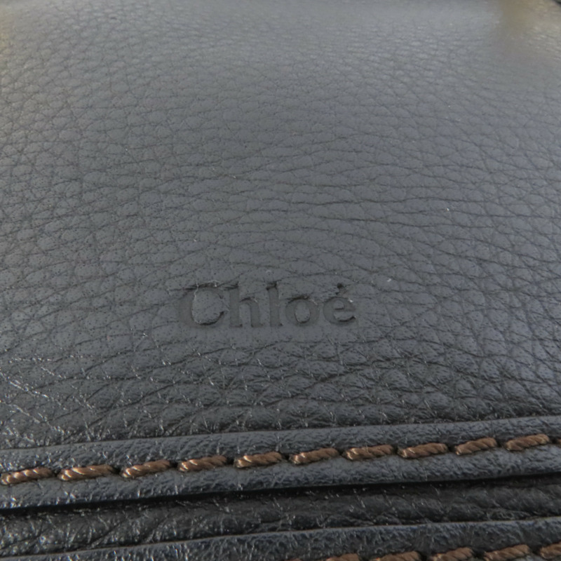 Chloe 牛皮皮革Marcie金扣肩背袋-6