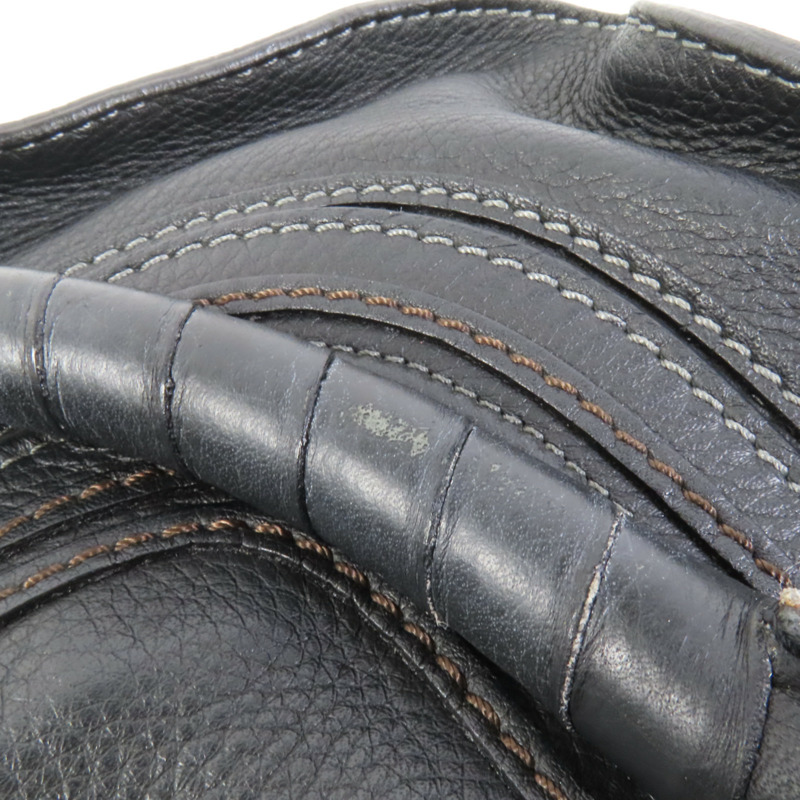 Chloe 牛皮皮革Marcie金扣肩背袋-15