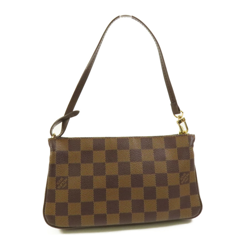 LOUIS VUITTON Damier Pochette Accessories金扣手挽袋-1