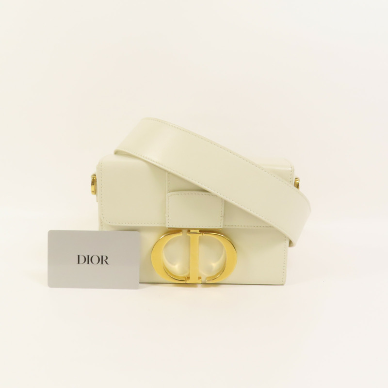 Dior 牛皮皮革30 Montaigne金扣肩背袋-12