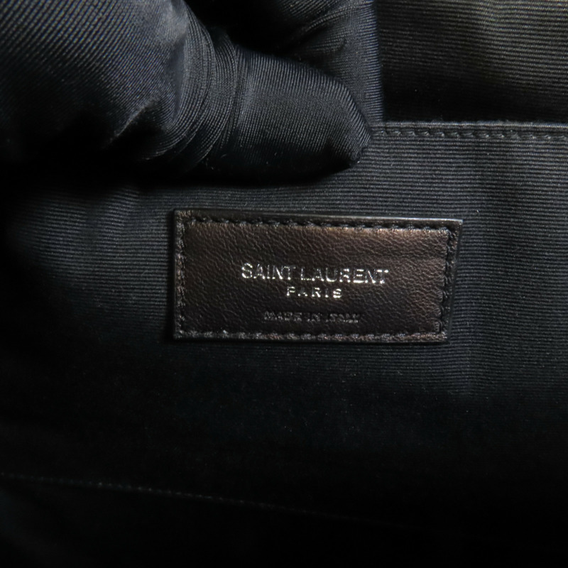 YVES SAINT LAURENT 牛皮皮革Matelasse銀扣手拿包-8