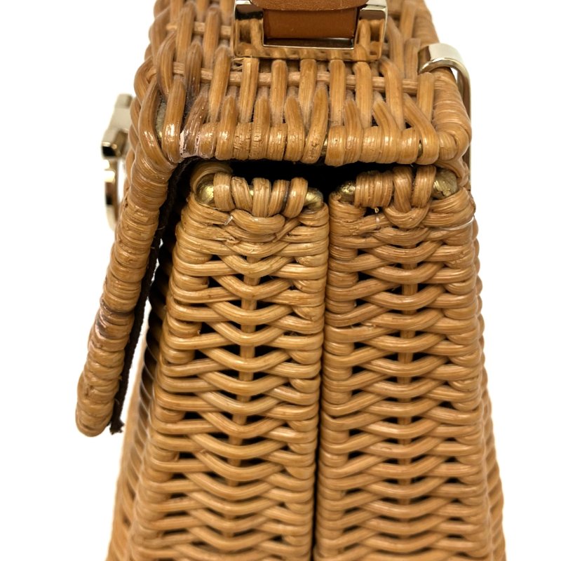☆ Salvatore Ferragamo 菲拉格 Brown Wicker Handbag 淺啡色柳條手袋 - 267002287-6