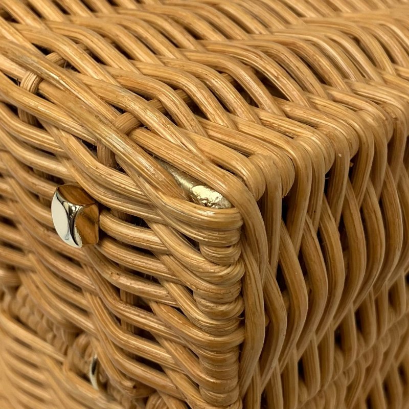 ☆ Salvatore Ferragamo 菲拉格 Brown Wicker Handbag 淺啡色柳條手袋 - 267002287-14