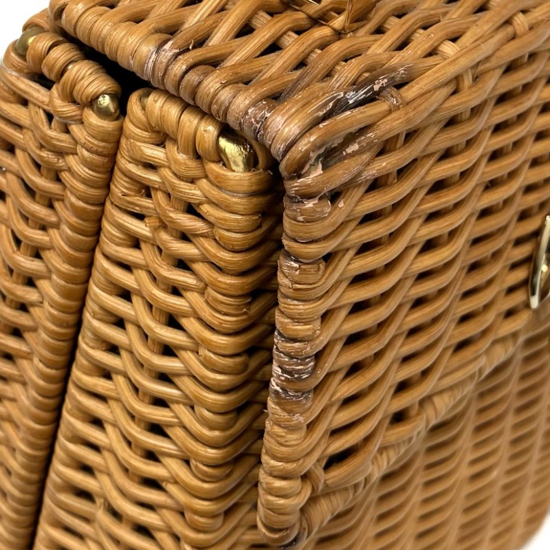 ☆ Salvatore Ferragamo 菲拉格 Brown Wicker Handbag 淺啡色柳條手袋 - 267002287-17