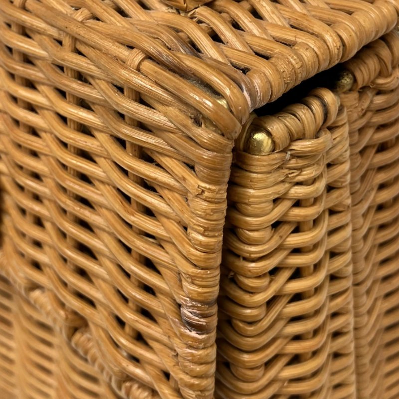 ☆ Salvatore Ferragamo 菲拉格 Brown Wicker Handbag 淺啡色柳條手袋 - 267002287-18