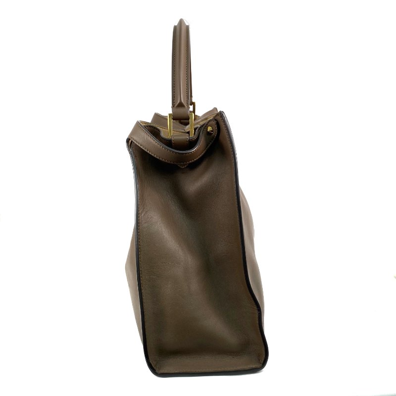 △ Fendi 芬迪 Brown Calfskin Peekaboo X-Lite Shoulder Bag 8BN304 啡色小牛皮肩背袋 - 267002168-3