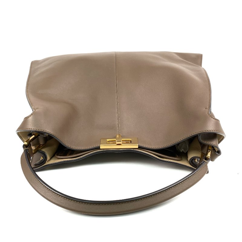 △ Fendi 芬迪 Brown Calfskin Peekaboo X-Lite Shoulder Bag 8BN304 啡色小牛皮肩背袋 - 267002168-6