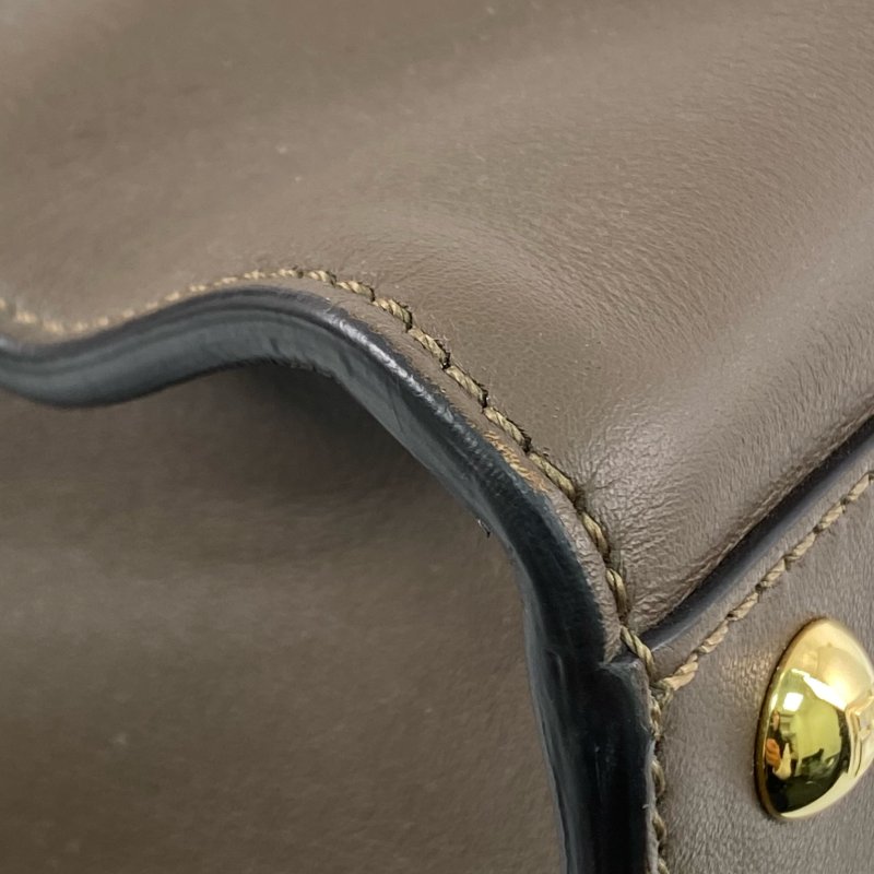 △ Fendi 芬迪 Brown Calfskin Peekaboo X-Lite Shoulder Bag 8BN304 啡色小牛皮肩背袋 - 267002168-8