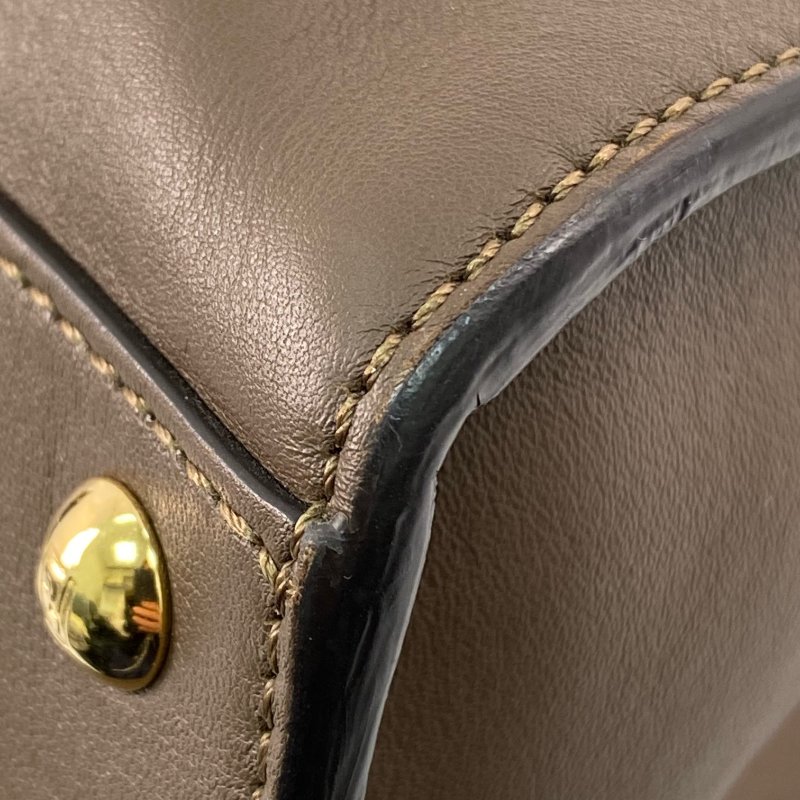 △ Fendi 芬迪 Brown Calfskin Peekaboo X-Lite Shoulder Bag 8BN304 啡色小牛皮肩背袋 - 267002168-9