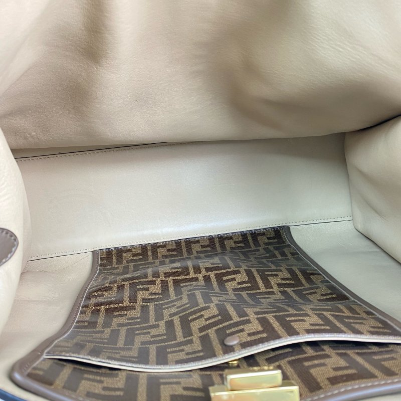 △ Fendi 芬迪 Brown Calfskin Peekaboo X-Lite Shoulder Bag 8BN304 啡色小牛皮肩背袋 - 267002168-13