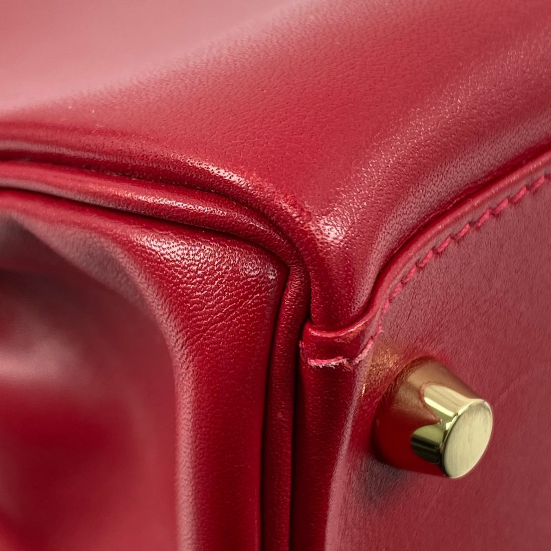 △ Hermes 愛馬仕 Red Box Calfskin Gold Plated Metal Kelly 32 2 Way Bag Stamp X 紅色滑面小牛皮鍍金金屬兩用袋X刻 - 267002476-10