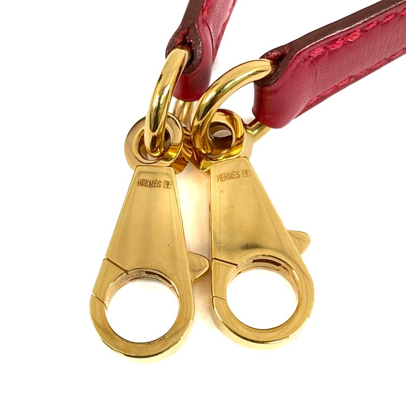 △ Hermes 愛馬仕 Red Box Calfskin Gold Plated Metal Kelly 32 2 Way Bag Stamp X 紅色滑面小牛皮鍍金金屬兩用袋X刻 - 267002476-28