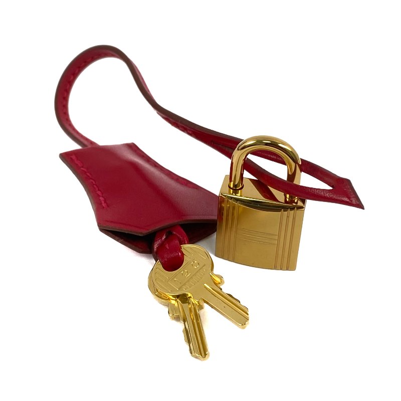 △ Hermes 愛馬仕 Red Box Calfskin Gold Plated Metal Kelly 32 2 Way Bag Stamp X 紅色滑面小牛皮鍍金金屬兩用袋X刻 - 267002476-30