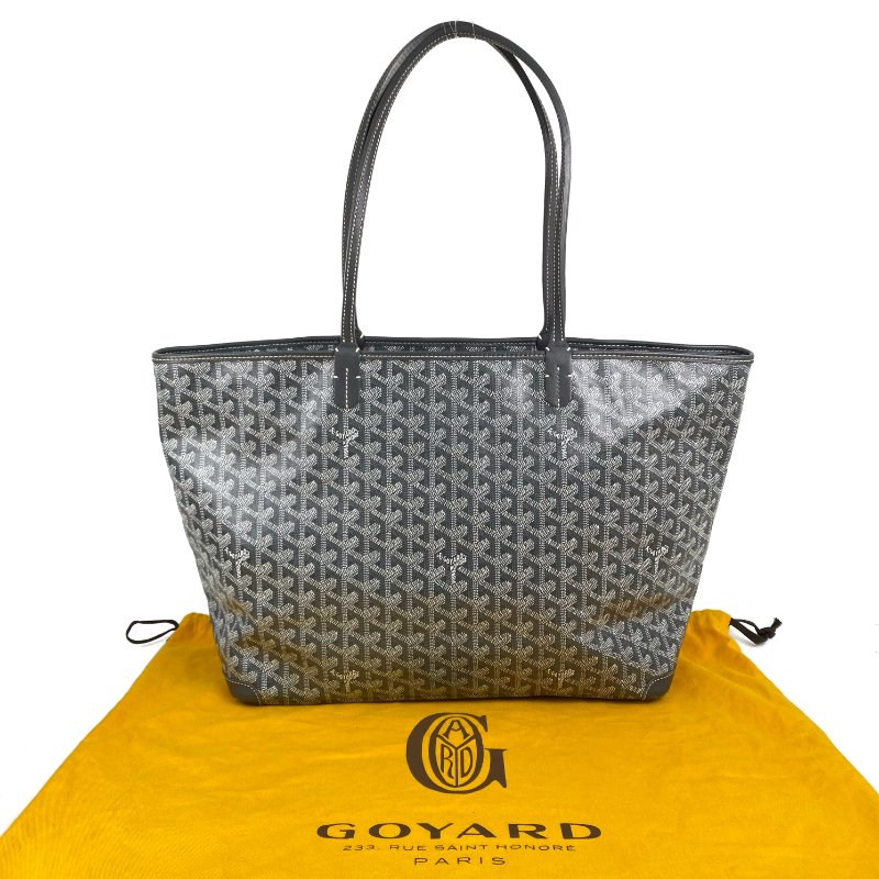 △ Goyard 高雅德 Grey Coated Canvas Artois Tote Bag 灰色塗層帆布經典老花托特袋 - 267002035-0