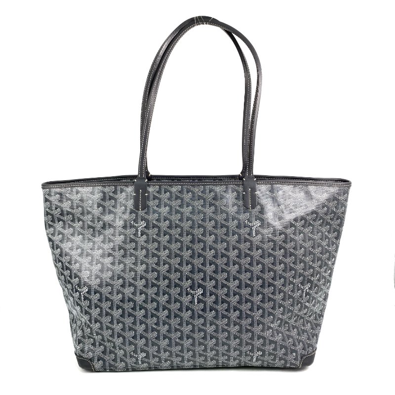 △ Goyard 高雅德 Grey Coated Canvas Artois Tote Bag 灰色塗層帆布經典老花托特袋 - 267002035-1