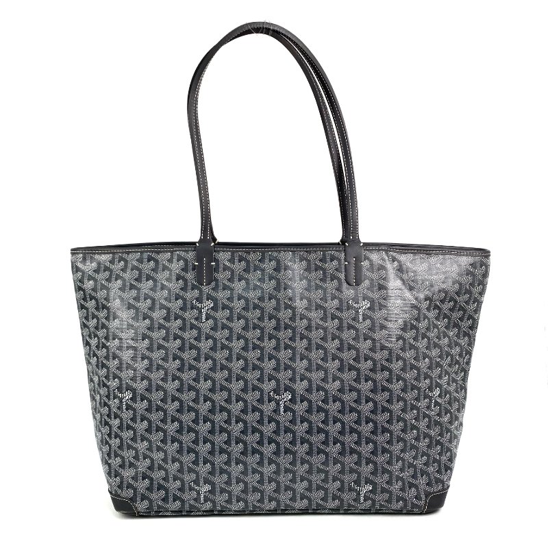 △ Goyard 高雅德 Grey Coated Canvas Artois Tote Bag 灰色塗層帆布經典老花托特袋 - 267002035-2